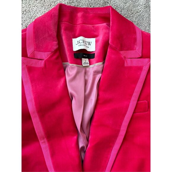 NWOT J.Crew Collection Willa Pants ONLY in Tipped Stretch Velvet -SIZE 4 Dr - Picture 10 of 10